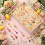 2823PCS Bead Keychain Making Kit | Flower Letter Beads DIY Bag Charm & Key Ring Set