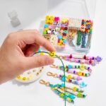 421PCS DIY Beaded Keychain Making Kit | Alphabet Beads Bag Charm Craft Supplies - Image 6