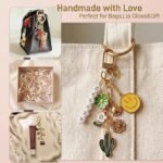 545PCS Keychain Making Kit with Bow Charms, Pearls & Chains | DIY Jewelry Craft Supplies - Image 5