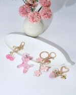 4PCS Cherry Bag Charms | Handbag Purse Keychain Accessories - Image 2
