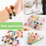 150PCS Mixed Color Silicone Beads | 15mm Round Beads for Keychains & DIY Crafts - Image 5
