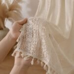 Bohemian Tassel Curtain | Geometric Boho Window Panel | Linen Look Living Room Curtain | Farmhouse Café Curtain Home Decor - Image 3