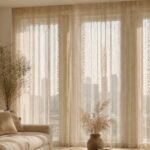 Bohemian Tassel Curtain | Geometric Boho Window Panel | Linen Look Living Room Curtain | Farmhouse Café Curtain Home Decor - Image 4