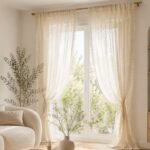 Bohemian Tassel Curtain | Geometric Boho Window Panel | Linen Look Living Room Curtain | Farmhouse Café Curtain Home Decor - Image 8