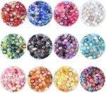 100PCS European Large Hole Charm Beads | Emerald Rhinestone Spacer Beads Set - Image 5