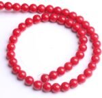 90PCS Red Glass Spacer Beads | 4mm Round Loose Beads for Jewelry Making - Image 5