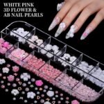 8 Box Nail Charms & Rhinestones Kit | Y2K Nail Gems with Multi Shape Flatback Crystals - Image 2