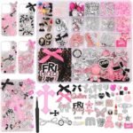 2380PCS Junk Phone Case Charms Kit: Bow, Star, Candy, Letter Beads DIY Decor