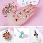 150PCS Enamel Bracelet Charms Gold Plated Silver Pendants for Jewelry Making - Image 4