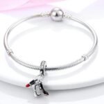 925 Sterling Silver Charms for Bracelets & Necklaces | Lipstick, Bag, Camera Dangle Pendants for Women - Image 3
