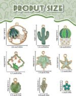 31PCS Assorted Gold Plated Enamel Charm Pendants | DIY Jewelry Making for Earrings, Necklace & Bracelets - Image 3