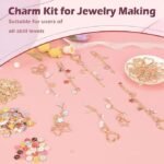 400PCS DIY Lip Gloss Charm Kit, 136 Charms, Keychains, Jewelry Making Supplies - Image 5