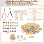 400PCS DIY Lip Gloss Charm Kit, 136 Charms, Keychains, Jewelry Making Supplies - Image 6