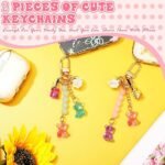 Lip Gloss Holder Keychain Charms | Lipstick Purse Bag Decor Set - Image 5