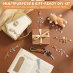 Lip Gloss Keychain Making Kit | DIY Bag Charm Craft Supplies with Charms, Chains - Image 6