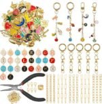 DIY Lip Gloss Keychain Kit | A-Z Letter Charms, Purse Bag Accessories (Craft Kit)