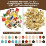 DIY Lip Gloss Keychain Kit | A-Z Letter Charms, Purse Bag Accessories (Craft Kit) - Image 2