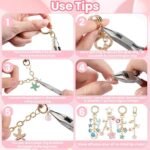 Lip Gloss Keychain Making Kit | 192 Enamel Charms, DIY Jewelry Craft Supplies - Image 2