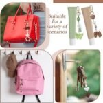 12PCS Finished Lip Gloss Keychains with Heart Strawberry Butterfly Bow Charms for Women - Image 5