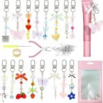 16PCS Lip Gloss Charms Keychain Kit | DIY Crafts, Purse Accessories, Teen Girls Bag Charms - Image 4