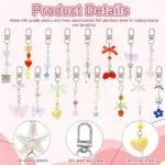 16PCS Lip Gloss Charms Keychain Kit | DIY Crafts, Purse Accessories, Teen Girls Bag Charms - Image 5