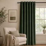 Swan Velvet Italian Fabric Curtain, Blackout Velvet Curtain Panels for living room, Custom Drapery for Bedroom, Kids Blackout Curtains - Image 5