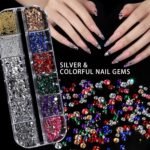 Nail Art Charms Gems Set, Rhinestones, Pearls, Brushes, Stands (4 Boxes) - Image 3