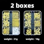 2 Boxes Summer Nail Charms with Seashell Starfish Seahorse Metal Pearls Marine Theme - Image 4