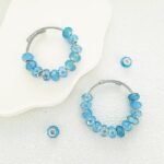 Sky Blue Large Hole Spacer Beads | European Craft Beads for Jewelry Making - Image 5