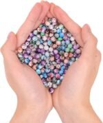 500PCS Acrylic Space Beads Kit | 8mm Ink Pattern Beads for Bracelet Making - Image 6