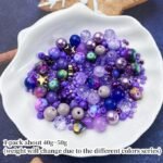 Light Purple Glass & Resin Beads Mix | Multi Size Spacer Beads for Jewelry Making - Image 2