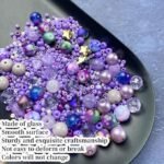 Light Purple Glass & Resin Beads Mix | Multi Size Spacer Beads for Jewelry Making - Image 4