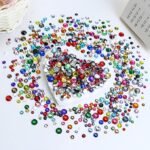 2000PCS White Flatback Rhinestones | 5mm Resin Gems for Crafts & Nail Art - Image 3
