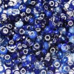 100PCS Dark Blue Large Hole Beads | European Spacer Beads for Jewelry Making