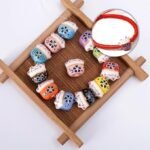 30PCS Lucky Cat Ceramic Beads | Maneki Neko Porcelain Beads for Jewelry Making - Image 4