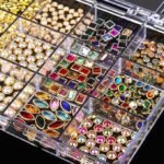 Luxury 3D Nail Charms Rhinestones Set with Pearls and Vintage Metal Jewelry 12 Grids - Image 4