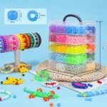 6000+ Pony Beads Set: 30 Colors, Glow in Dark, Jewelry Making Craft Kit - Image 5