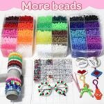 12800+ Pony Beads Bulk 30 Colors Kandi Beads for Bracelets Jewelry Hair Braids - Image 3