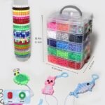5600PCS Glow in the Dark Pony Kandi Beads Kit 30 Colors for Friendship Bracelets & Keychains - Image 4