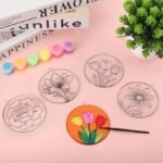 32 Flower Sun Catcher Kits | DIY Window Art Craft Sets for Kids & Adults