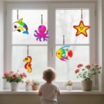30 Ocean Animal Sun Catcher Kits | Under the Sea DIY Window Art Crafts - Image 3