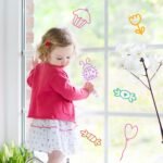 24 Suncatcher Paint Pens Set | Neon Window Markers for Stained Glass Crafts - Image 2