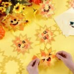 30PCS Sun Face Tissue Paper Suncatcher Craft Kit | DIY Stained Glass Window Art - Image 2