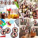 32 Christian Cross Suncatcher Craft Kits | DIY Stained Glass Window Art for VBS - Image 5