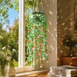 Beaded Plant Kit with Green Glass Beads | DIY Flower Leaf Suncatcher Craft Set