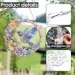 Bird Diamond Art Suncatcher Kit Crystal DIY Hanging Pendant Window Decor 7.6 Inch - Image 3