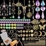 407PCS DIY Suncatcher Making Kit Crystal Rainbow Maker Hanging Decor for Home