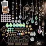 400PCS DIY Crystal Suncatcher Making Kit Rainbow Maker Window Hanging Decor