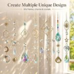 400PCS DIY Crystal Suncatcher Making Kit Rainbow Maker Window Hanging Decor - Image 5