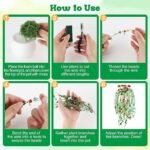5450PCS Green Glass Beaded Plant Kit with Crystal Leaf Flower Beads & Plant Pot - Image 5